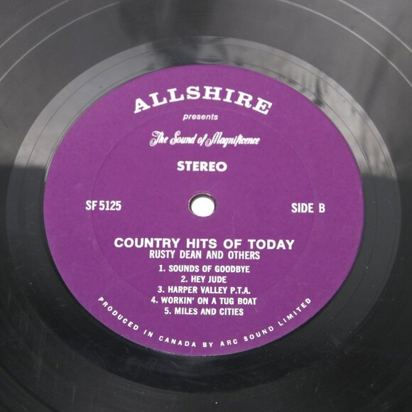 Vintage Country Hits Of Today Vinyl Record 1969 Retro Folk Country Music - Picture 5 of 6